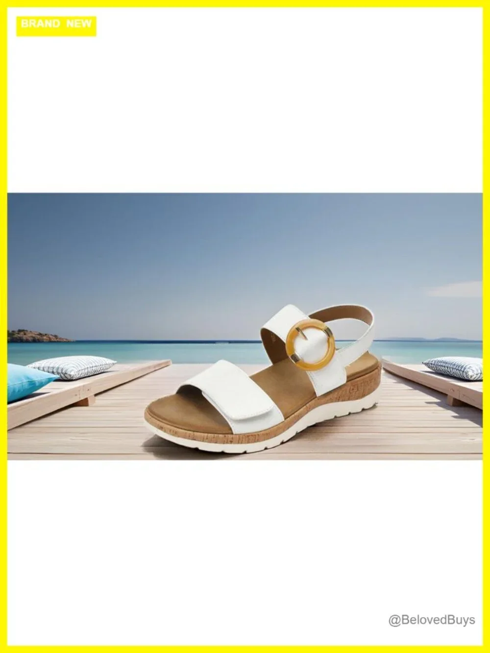 Womens Low Wedge Sandals Arch Support Dual Adjustable Straps Open Toe